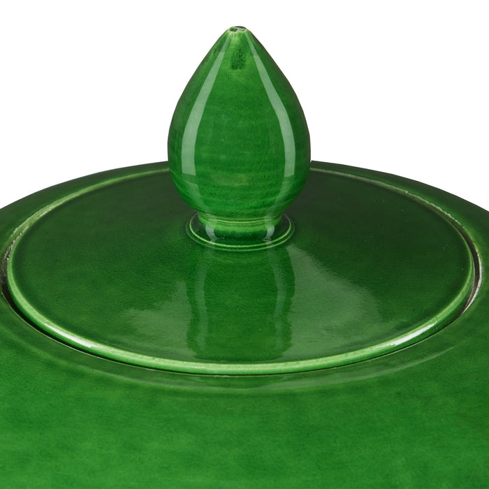 Currey and Company 1200-0576 Jar, Green