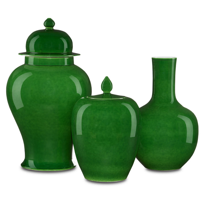 Currey and Company 1200-0576 Jar, Green