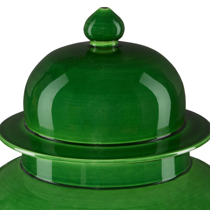 Currey and Company 1200-0578 Jar, Green