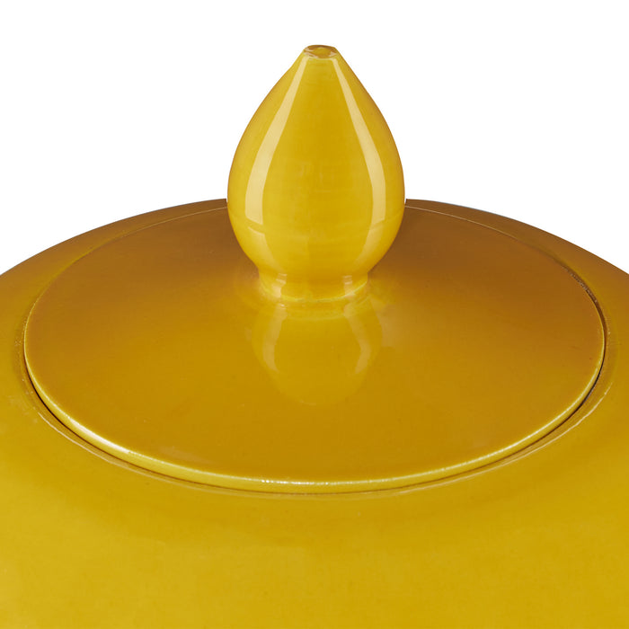 Currey and Company 1200-0579 Jar, Yellow