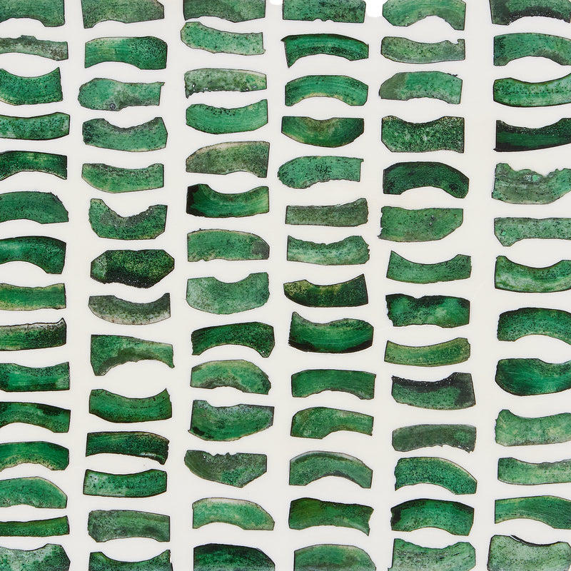 Currey and Company 1200-0585 Box Set of 2, Green/White