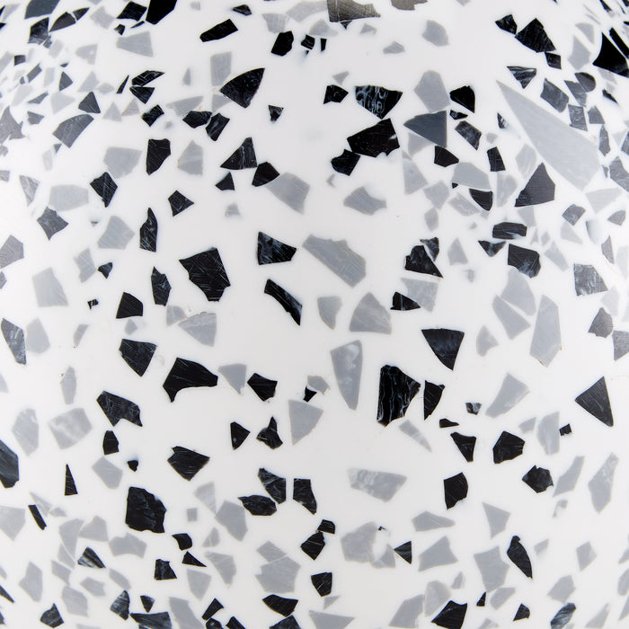 Currey and Company 1200-0590 Ball Set of 2, Black/White/Gray