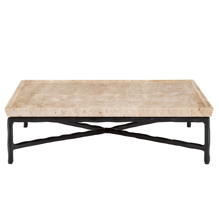 Currey and Company 1200-0595 Tray, Natural/Black