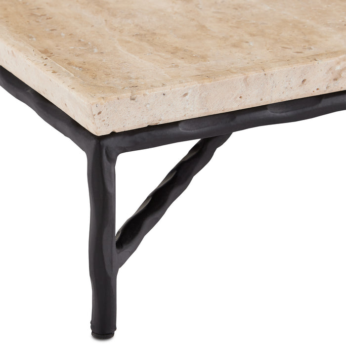 Currey and Company 1200-0595 Tray, Natural/Black