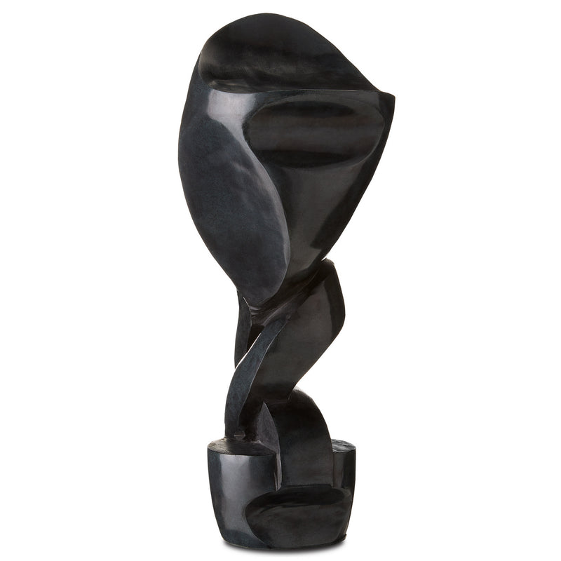 Currey and Company 1200-0596 Sculpture, Polished Gray