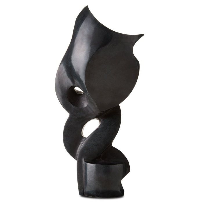 Currey and Company 1200-0596 Sculpture, Polished Gray