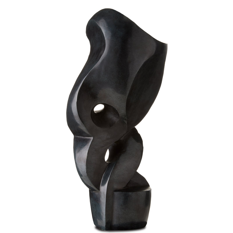 Currey and Company 1200-0596 Sculpture, Polished Gray