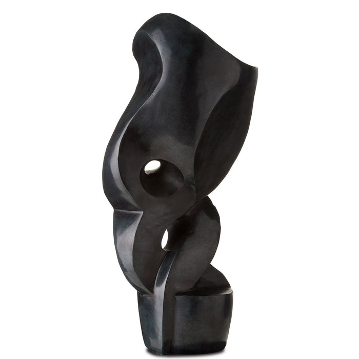Currey and Company 1200-0596 Sculpture, Polished Gray