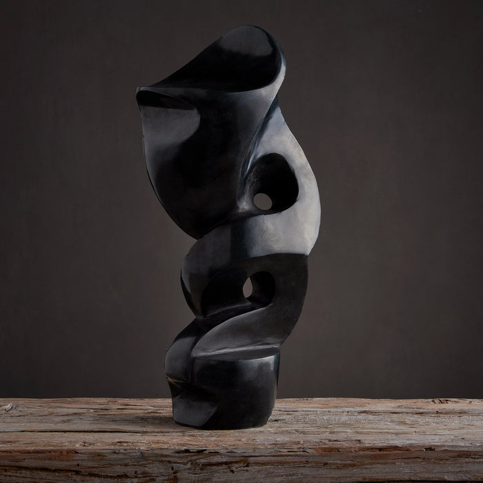 Currey and Company 1200-0596 Sculpture, Polished Gray