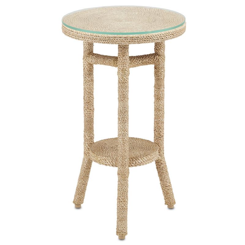 Currey and Company 3000-0214 Drinks Table, Natural Rope