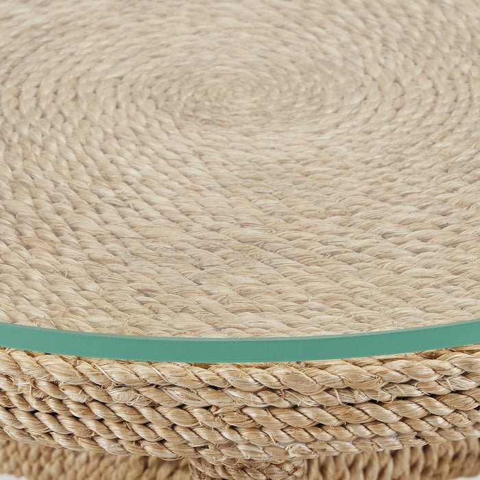 Currey and Company 3000-0214 Drinks Table, Natural Rope
