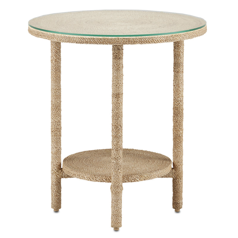 Currey and Company 3000-0215 Accent Table, Natural Rope