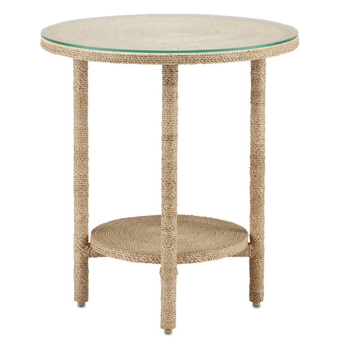 Currey and Company 3000-0215 Accent Table, Natural Rope