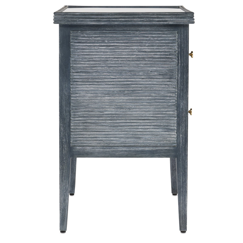 Currey and Company 3000-0217 Chest, Vintage Navy