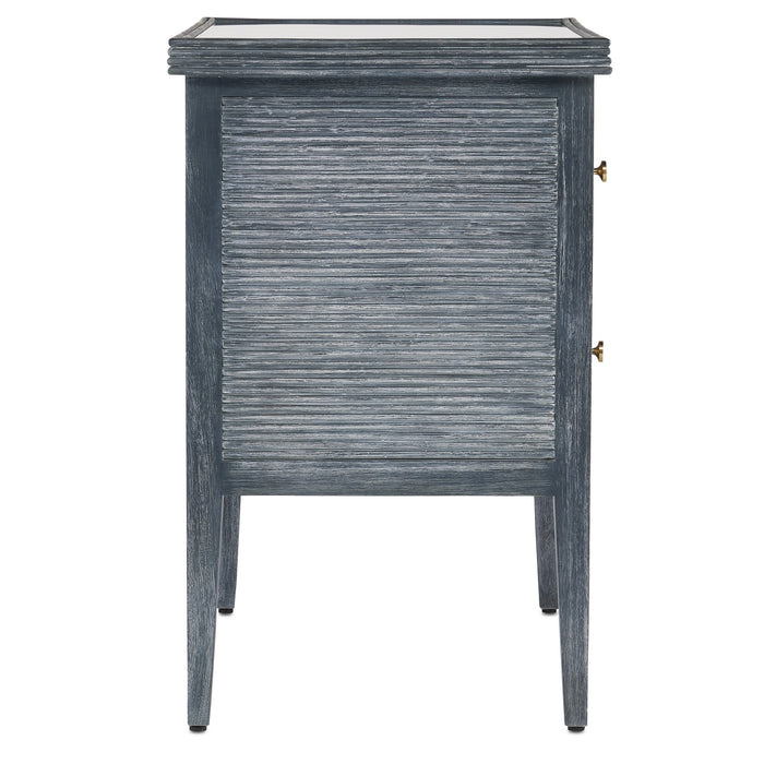 Currey and Company 3000-0217 Chest, Vintage Navy