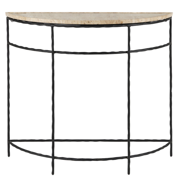 Currey and Company 4000-0138 Demi-Lune, Natural/Black
