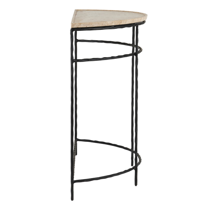 Currey and Company 4000-0138 Demi-Lune, Natural/Black