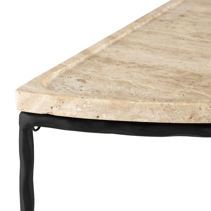 Currey and Company 4000-0138 Demi-Lune, Natural/Black