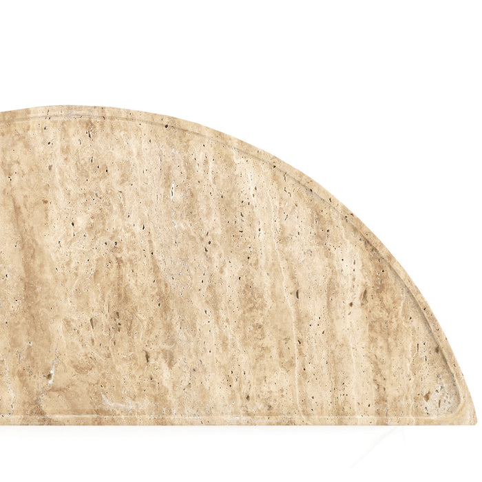 Currey and Company 4000-0138 Demi-Lune, Natural/Black