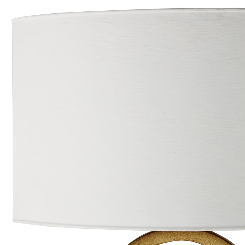 Currey and Company 5900-0048 One Light Wall Sconce, Gesso White/Contemporary Gold Leaf
