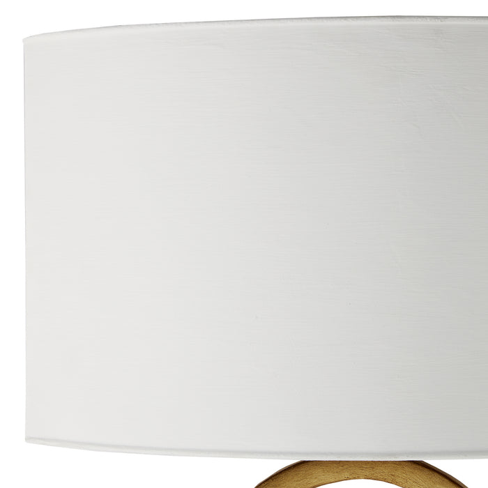 Currey and Company 5900-0048 One Light Wall Sconce, Gesso White/Contemporary Gold Leaf