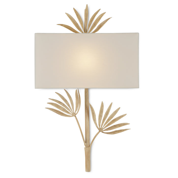 Currey and Company 5900-0049 One Light Wall Sconce, Coco Cream