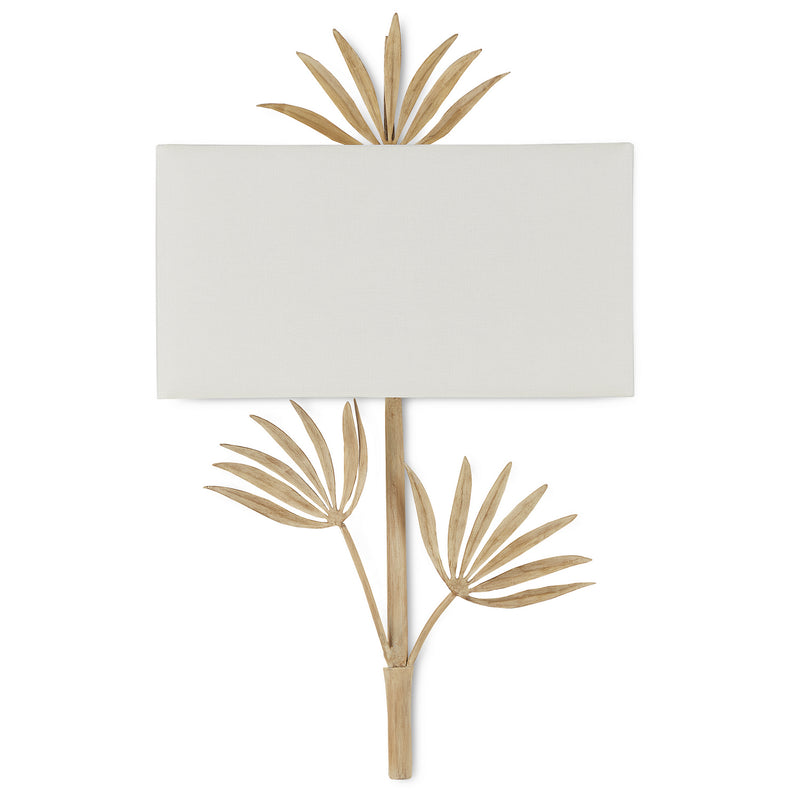 Currey and Company 5900-0049 One Light Wall Sconce, Coco Cream
