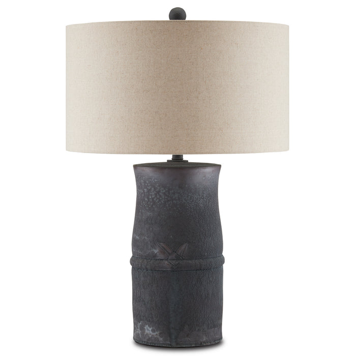 Currey and Company 6000-0779 One Light Table Lamp, Charcoal