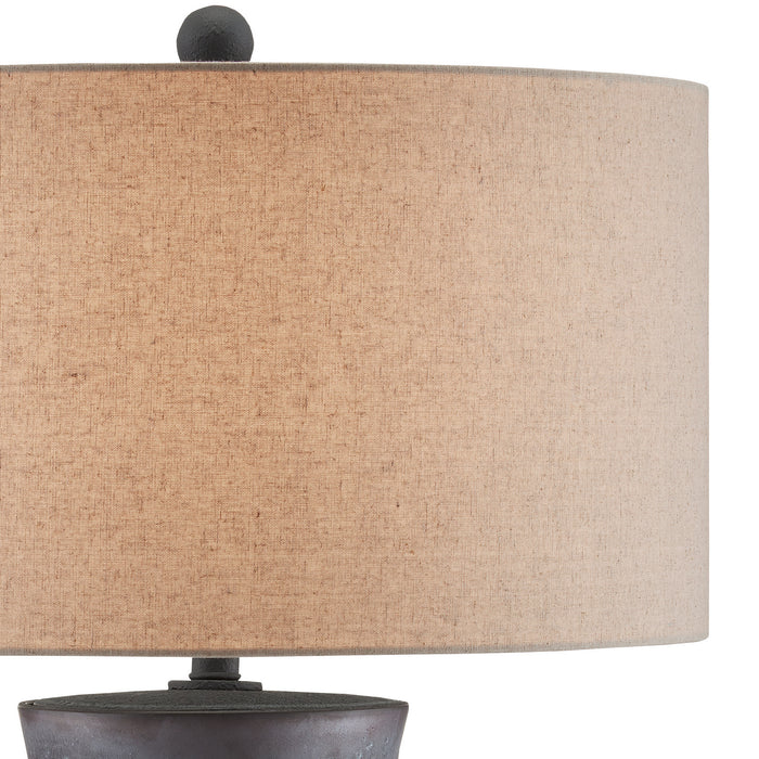 Currey and Company 6000-0779 One Light Table Lamp, Charcoal