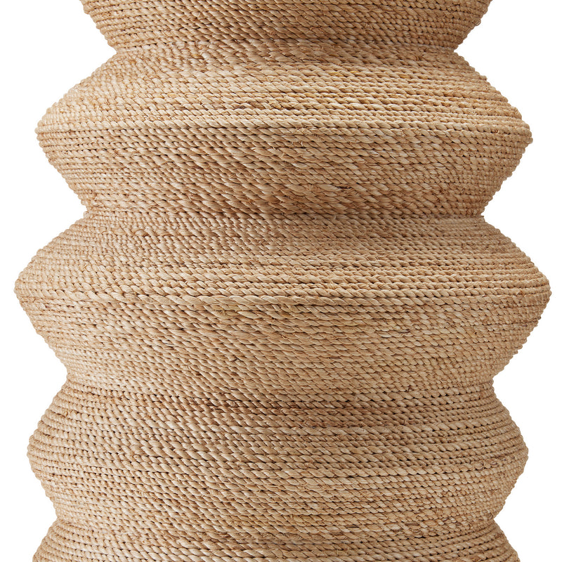 Currey and Company 6000-0798 One Light Table Lamp, Natural/Satin Black