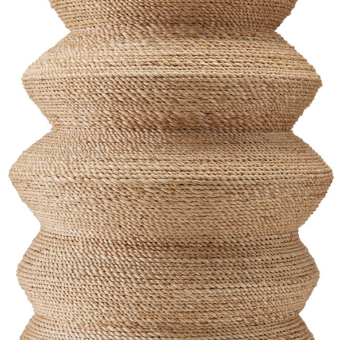 Currey and Company 6000-0798 One Light Table Lamp, Natural/Satin Black