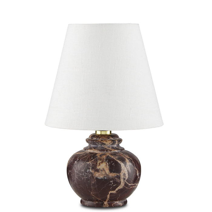 Currey and Company 6000-0805 One Light Table Lamp, Oxblood