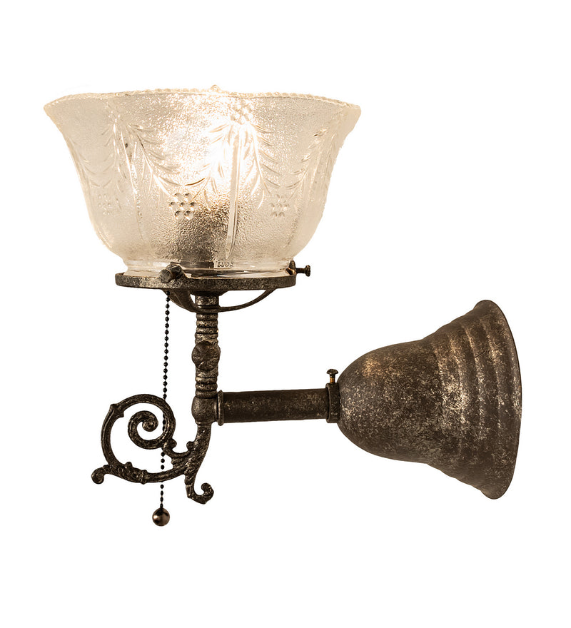 Meyda Tiffany 253409 One Light Wall Sconce, Antique Pewter