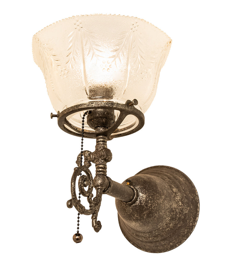 Meyda Tiffany 253409 One Light Wall Sconce, Antique Pewter