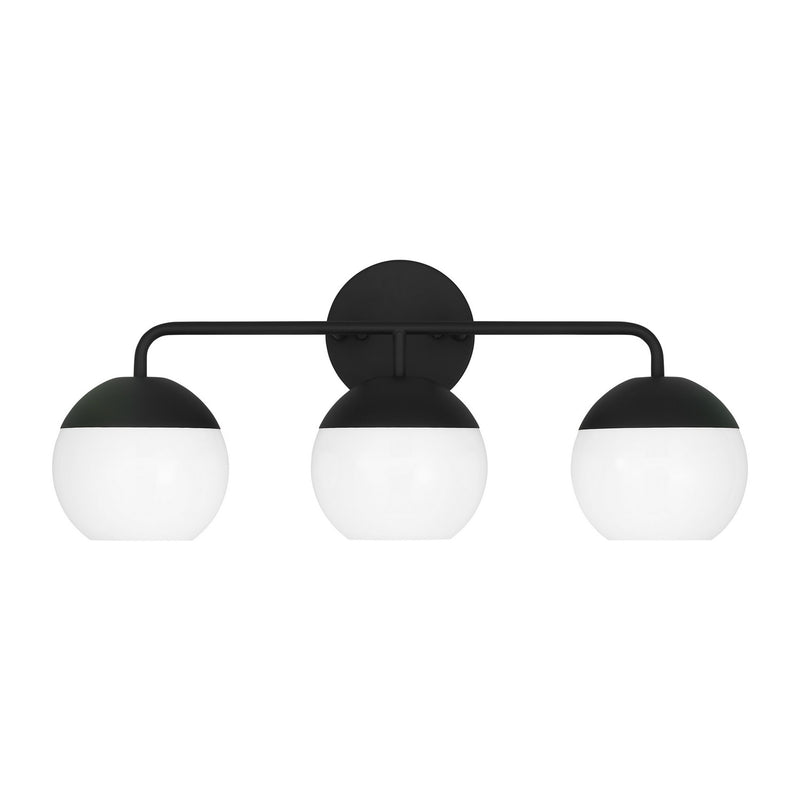 Visual Comfort Studio 4468103-112 Three Light Bath Vanity, Midnight Black