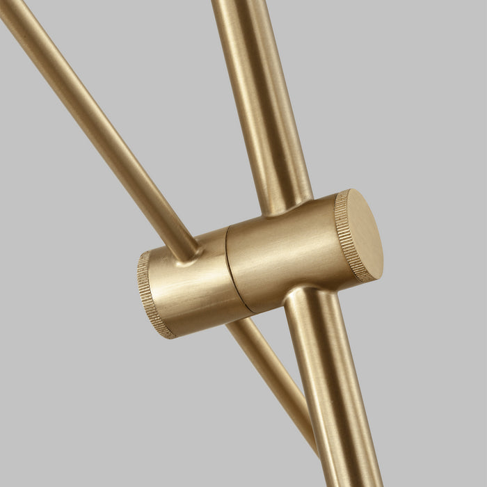Visual Comfort Studio 3100506-848 Six Light Chandelier, Satin Brass