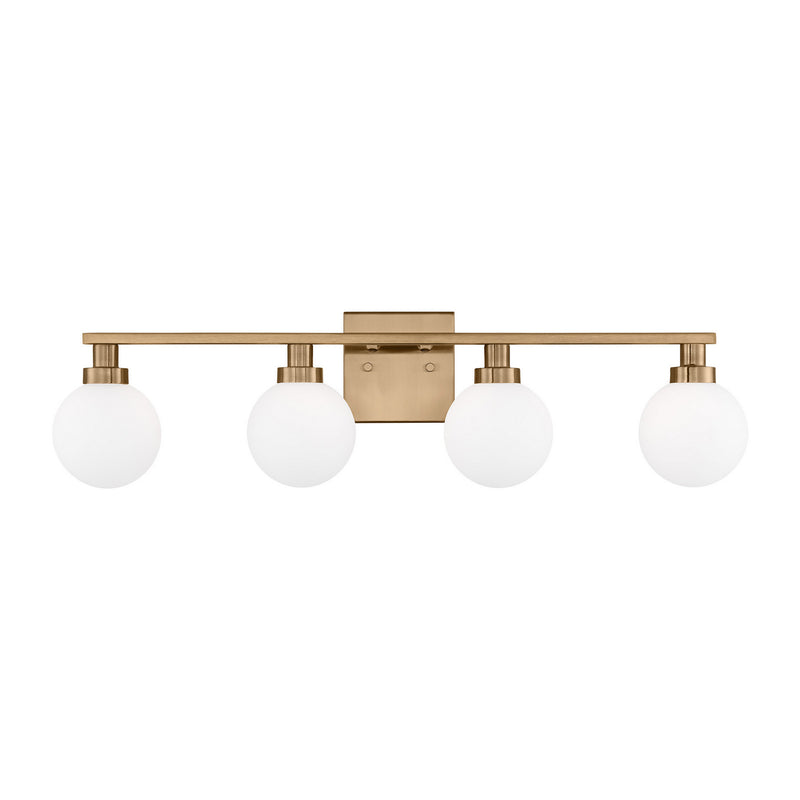 Visual Comfort Studio 4461604-848 Four Light Bath Vanity, Satin Brass