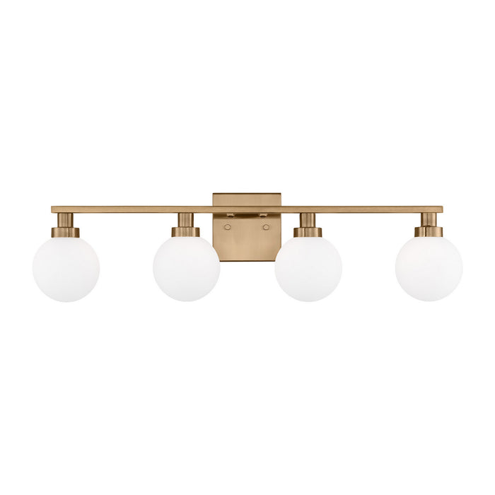 Visual Comfort Studio 4461604-848 Four Light Bath Vanity, Satin Brass