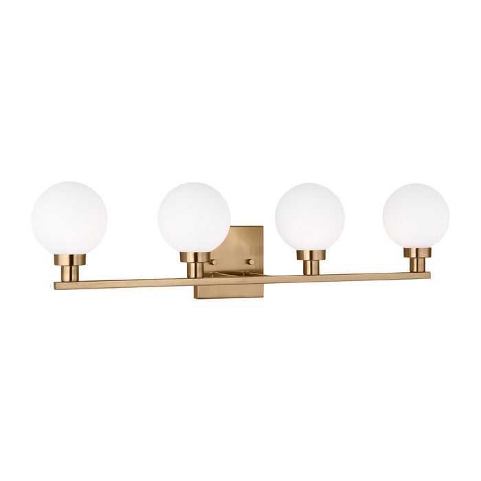 Visual Comfort Studio 4461604-848 Four Light Bath Vanity, Satin Brass
