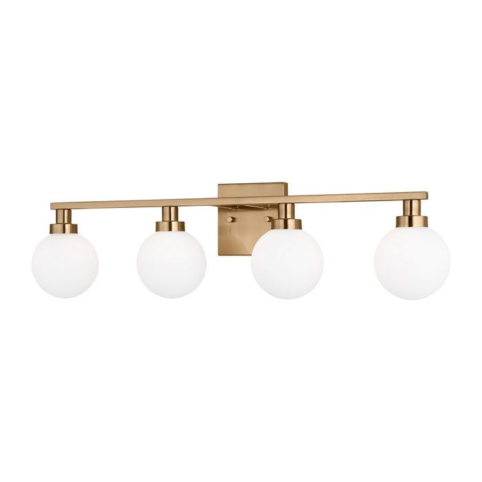Visual Comfort Studio 4461604-848 Four Light Bath Vanity, Satin Brass