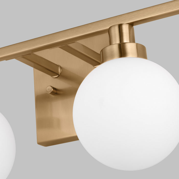 Visual Comfort Studio 4461604-848 Four Light Bath Vanity, Satin Brass