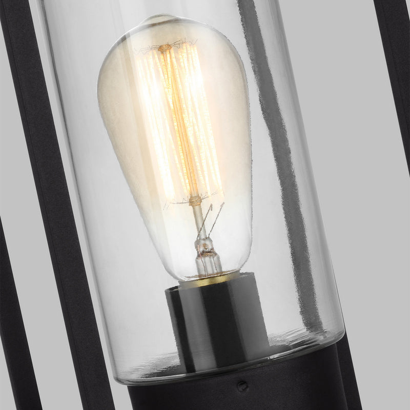 Visual Comfort Studio 8231101-12 One Light Outdoor Post Lantern, Black