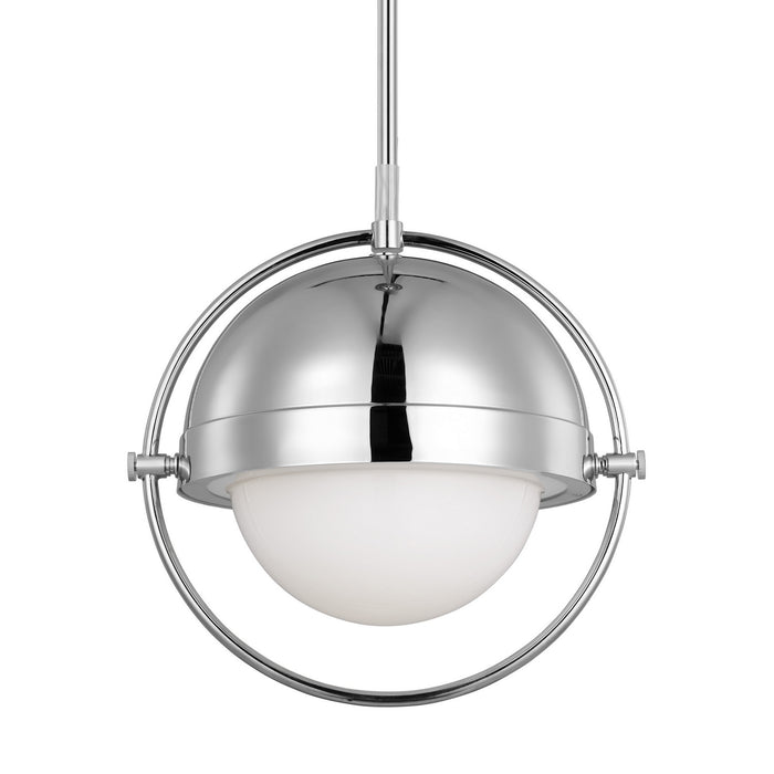 Visual Comfort Studio TP1101PN One Light Pendant, Polished Nickel