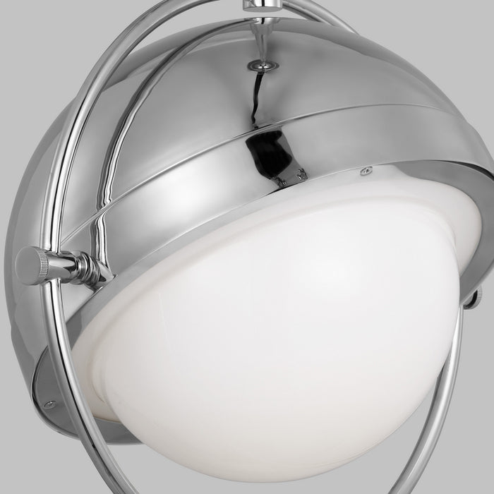 Visual Comfort Studio TP1101PN One Light Pendant, Polished Nickel