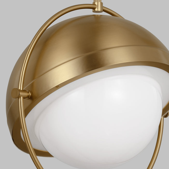 Visual Comfort Studio TP1111BBS One Light Pendant, Burnished Brass