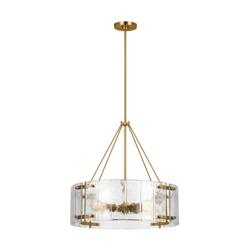 Visual Comfort Studio AP1234BBS Four Light Chandelier, Burnished Brass