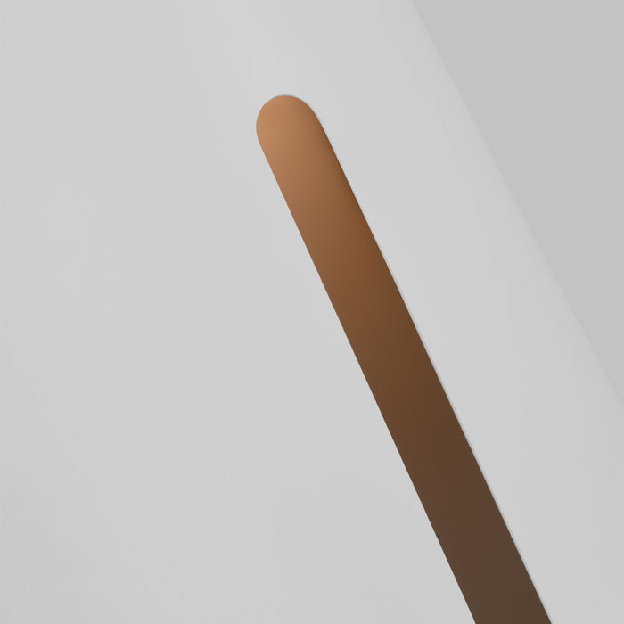 Visual Comfort Studio KW1151MWTBBS-L1 LED Wall Sconce, Matte White and Burnished Brass