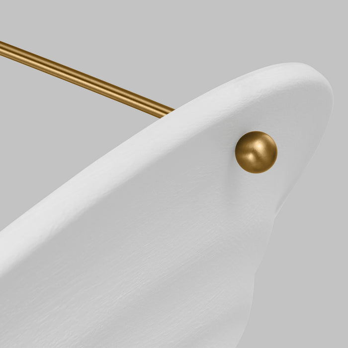 Visual Comfort Studio AP1213TXW Three Light Pendant, Textured White