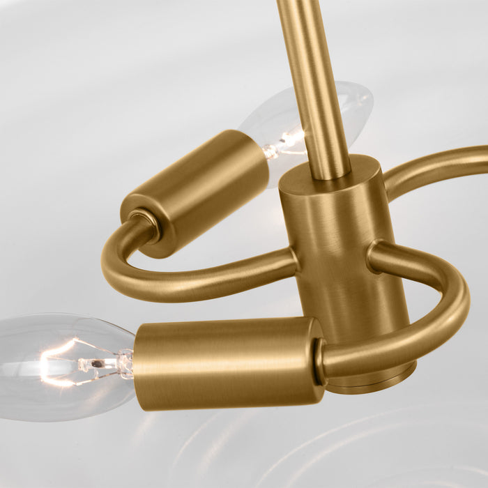 Visual Comfort Studio AP1213TXW Three Light Pendant, Textured White