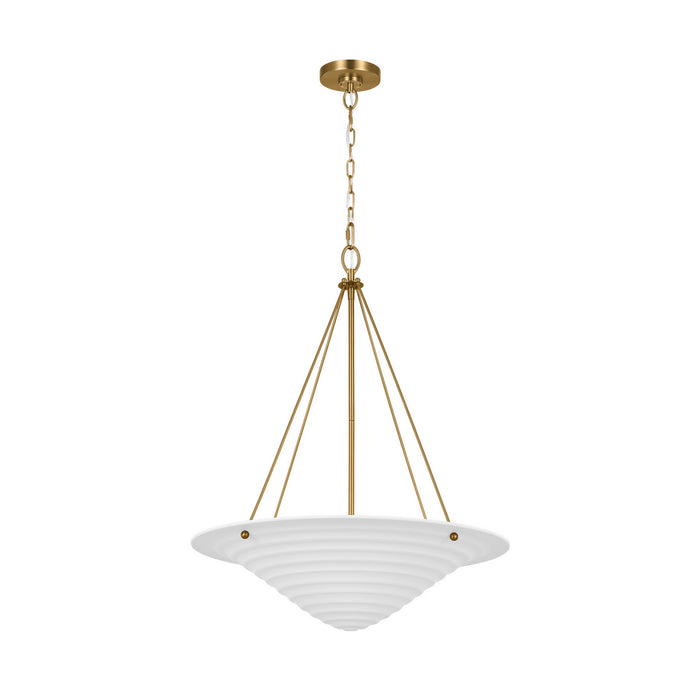 Visual Comfort Studio AP1224TXW Four Light Pendant, Textured White